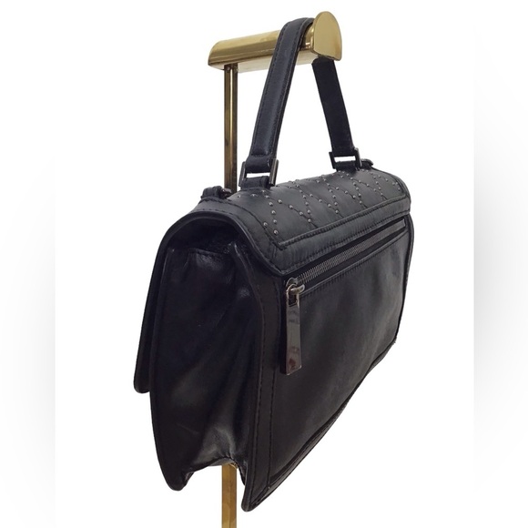 Michael Kors Black Micro Stud Callie Quilted Medium Crossbody Messenger - Picture 13 of 16